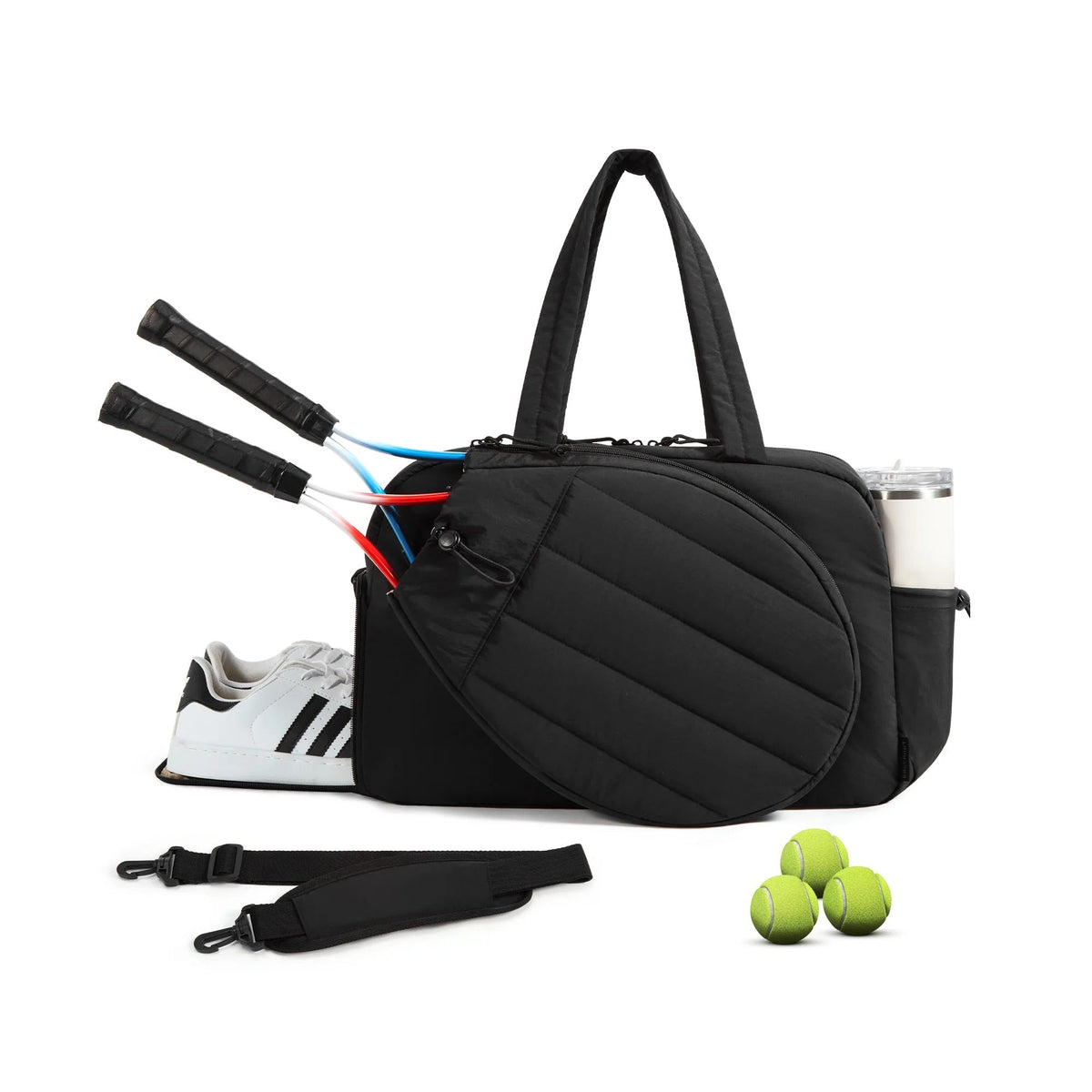 Gym and Tennis Duffle Bag with Shoe Storage Compartment
