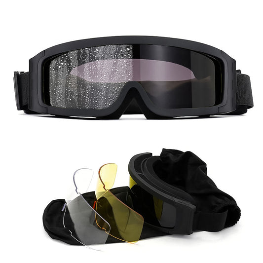Safety Glasses Overlay for Spectacle Users with Changeable Lenses