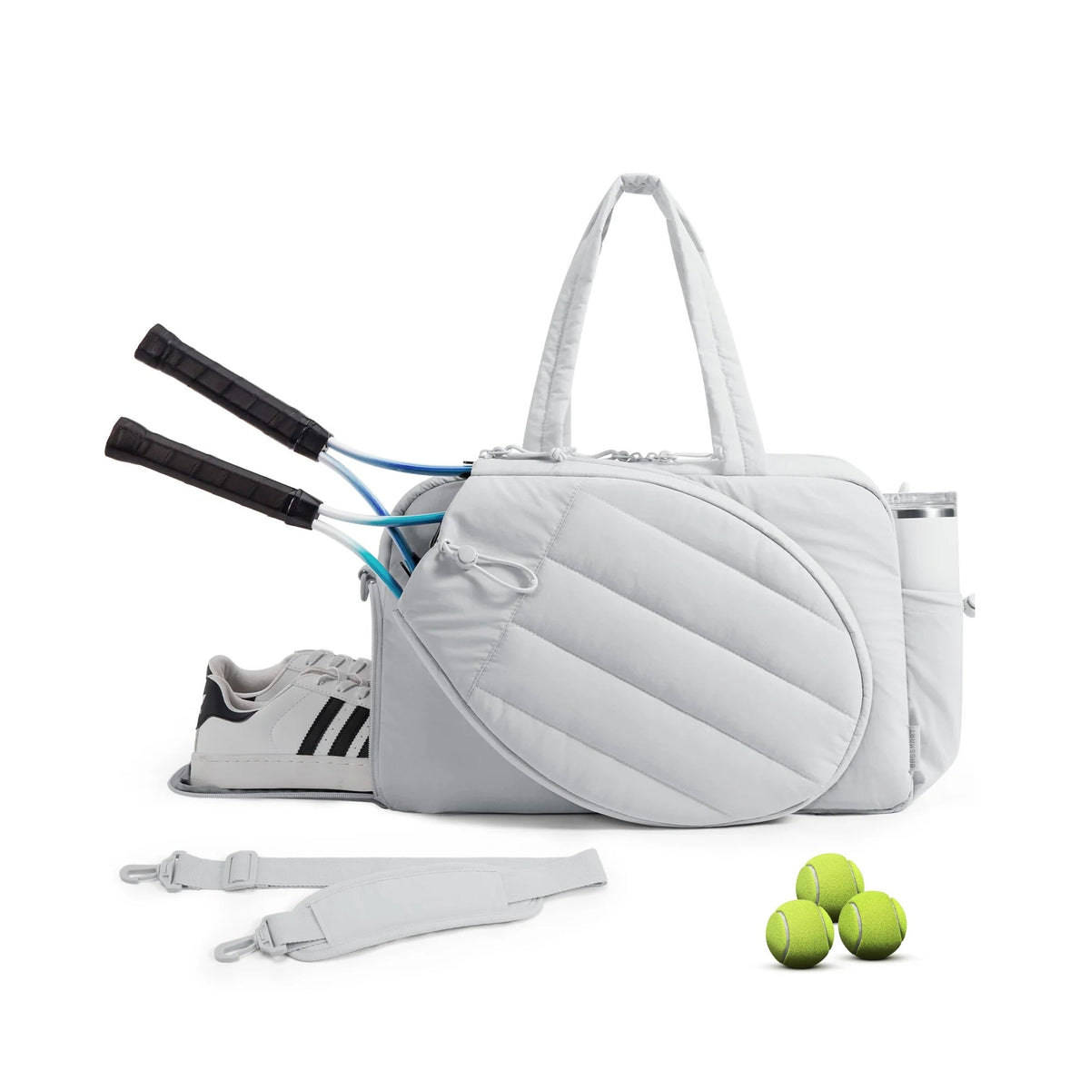 Gym and Tennis Duffle Bag with Shoe Storage Compartment