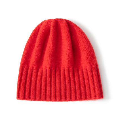 Soft Winter Beanie Hat for Women - Knitted Cashmere Warmth