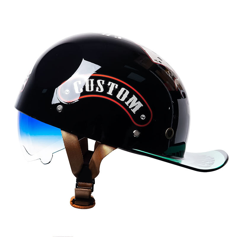 Motorcycle Baseball Helmet - DOT Certified