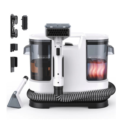 800W Hot Water Deep Cleaner for Carpets with Powerful Suction