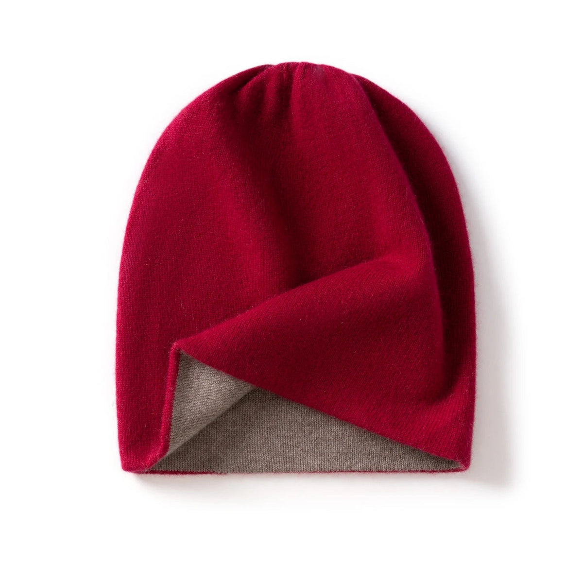 Double-Layer Knit Beanie for Men and Women - Cashmere Winter Hat