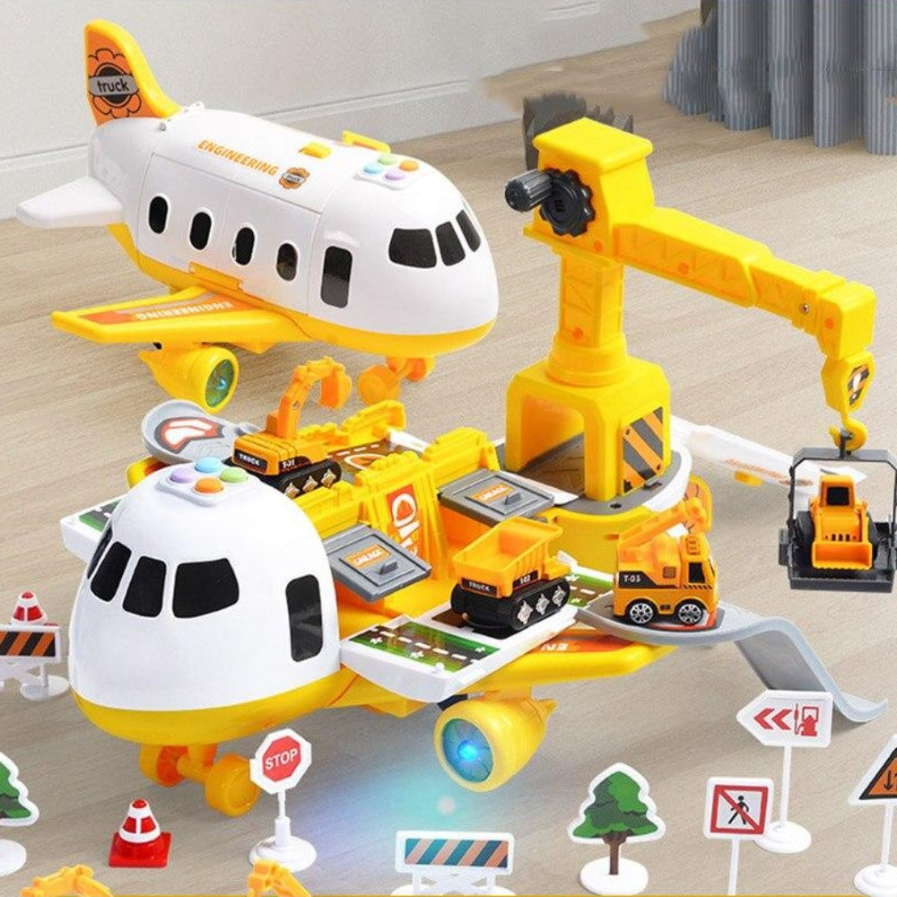 SkyExplorer Airplane Playset – 20-Piece Building and Roleplay Set for Kids