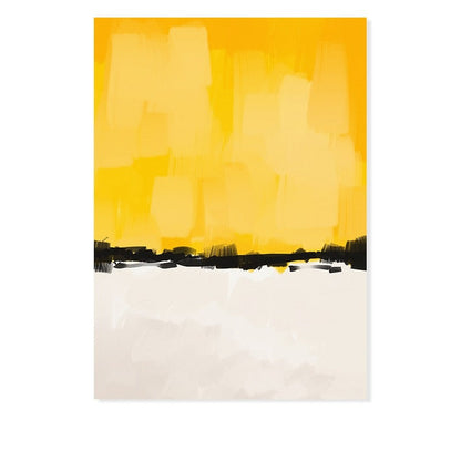 Vibrant Multi-Hued Brushstroke Canvas Art Print