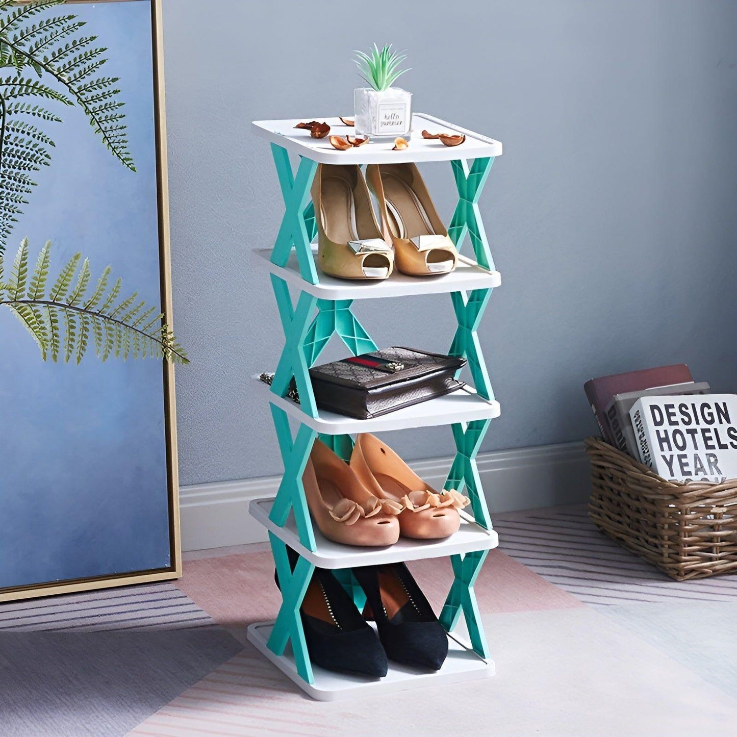 Adjustable Shoe Rack with 3 to 7 Tiers | Space-Saving Organizer