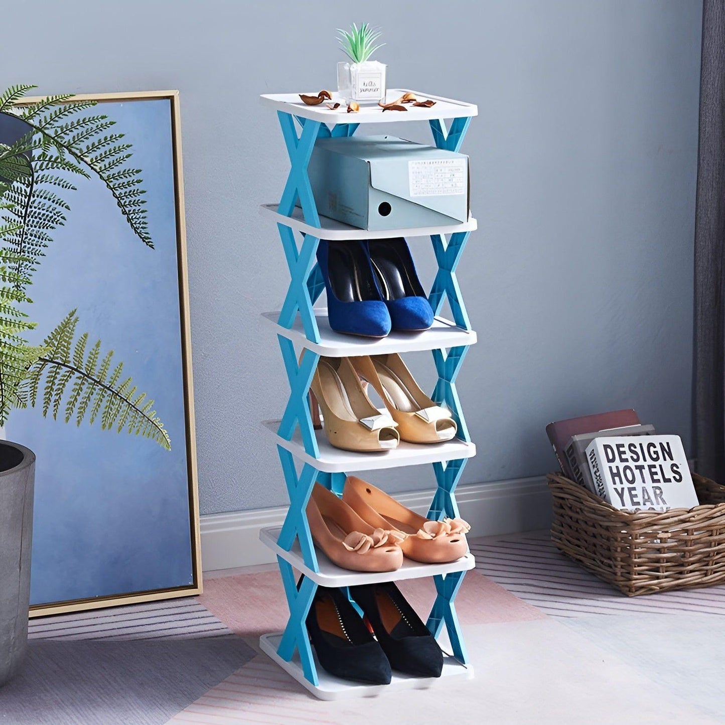 Adjustable Shoe Rack with 3 to 7 Tiers | Space-Saving Organizer