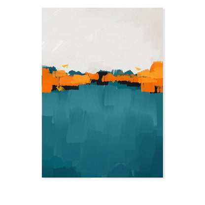 Vibrant Multi-Hued Brushstroke Canvas Art Print