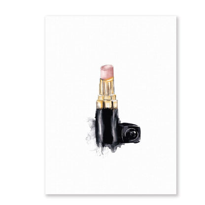 Chic Abstract Makeup Art Print for Modern Spaces