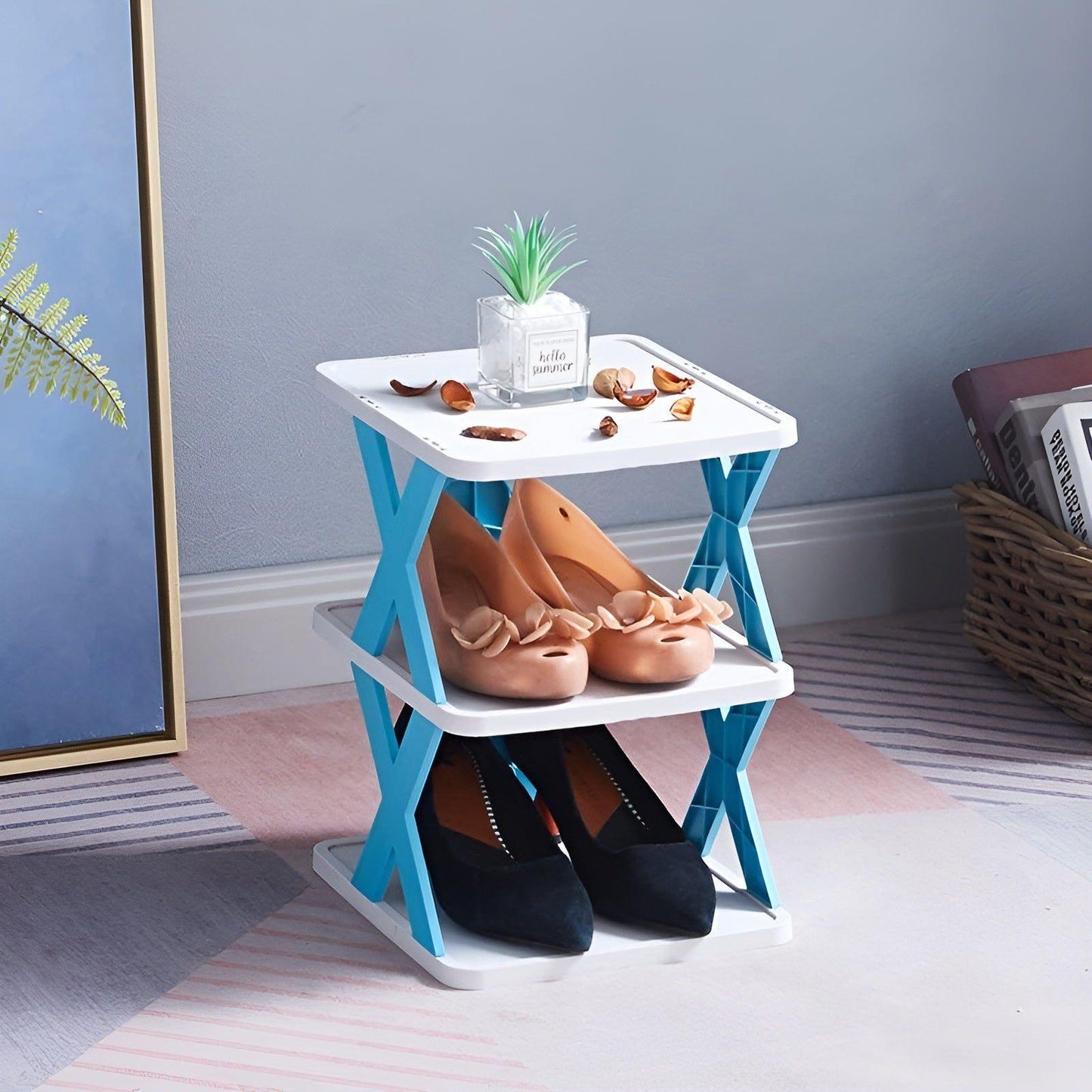 Adjustable Shoe Rack with 3 to 7 Tiers | Space-Saving Organizer