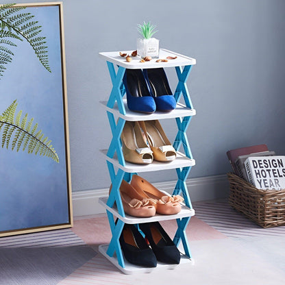 Adjustable Shoe Rack with 3 to 7 Tiers | Space-Saving Organizer