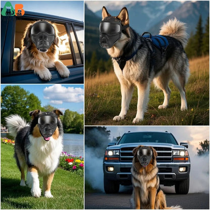 Tactical Sunglasses for Large Dogs - Full-Face Goggles, Windproof & UV Protection