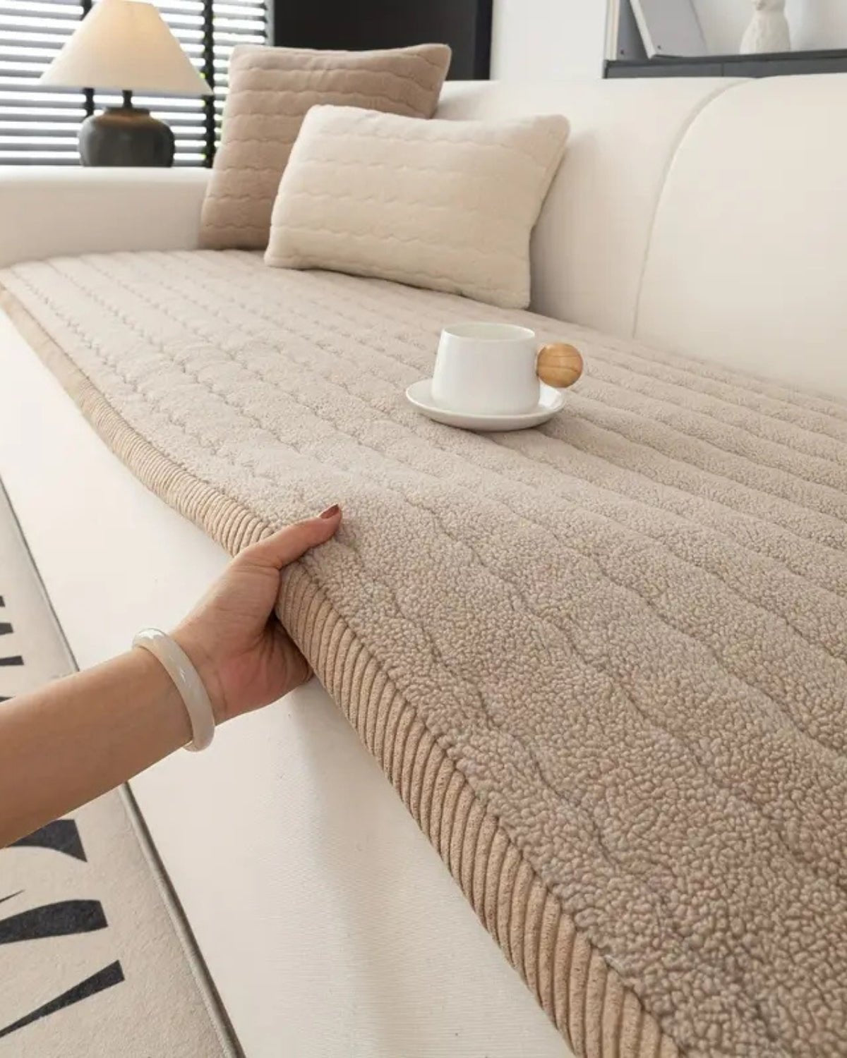 Soft Wool Sofa Cover – Stylish and Cozy Protector