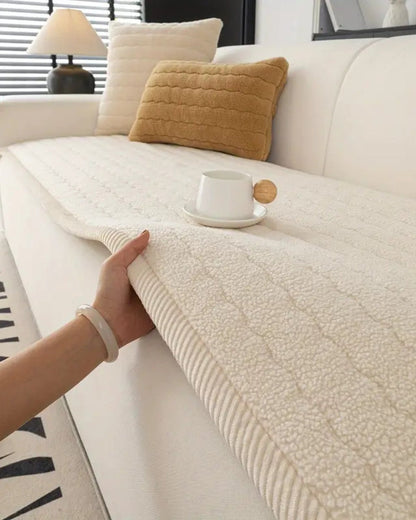 Soft Wool Sofa Cover – Stylish and Cozy Protector