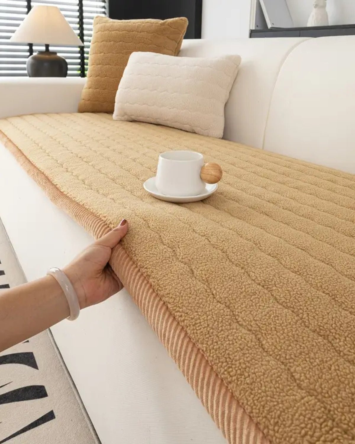 Soft Wool Sofa Cover – Stylish and Cozy Protector