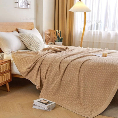 Breezy Cotton Summer Throw Blanket for Cozy Comfort