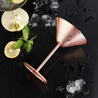 Stainless Steel Cocktail Glasses with Double Wall Insulation