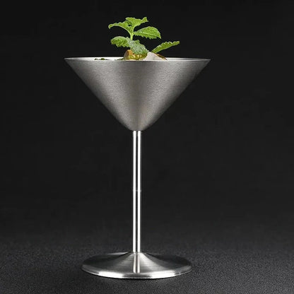Stainless Steel Cocktail Glasses with Double Wall Insulation