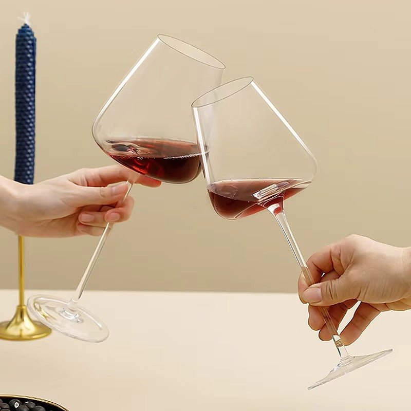 Artisan-Made Crystal Glasses for Wine and Champagne