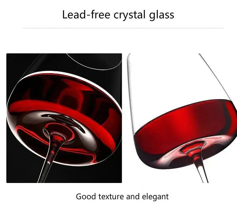 Artisan-Made Crystal Glasses for Wine and Champagne