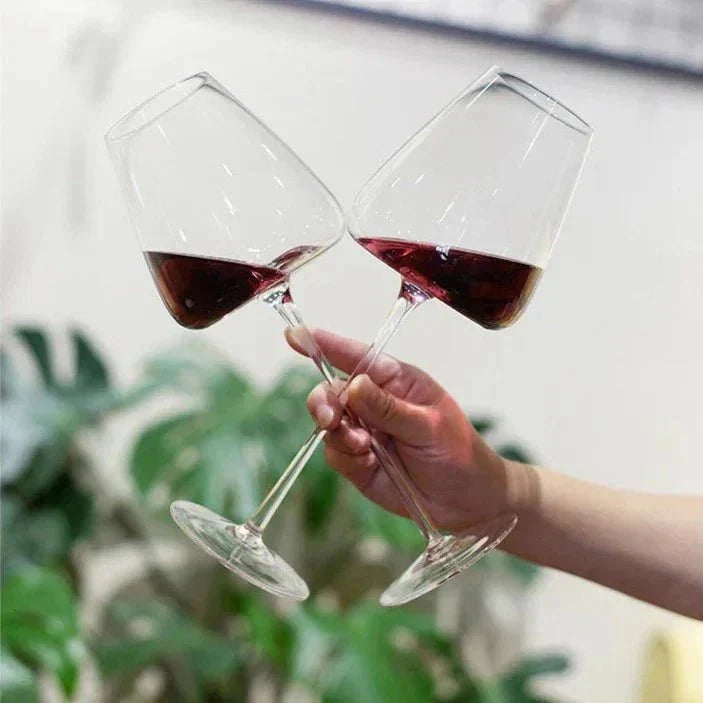 Artisan-Made Crystal Glasses for Wine and Champagne