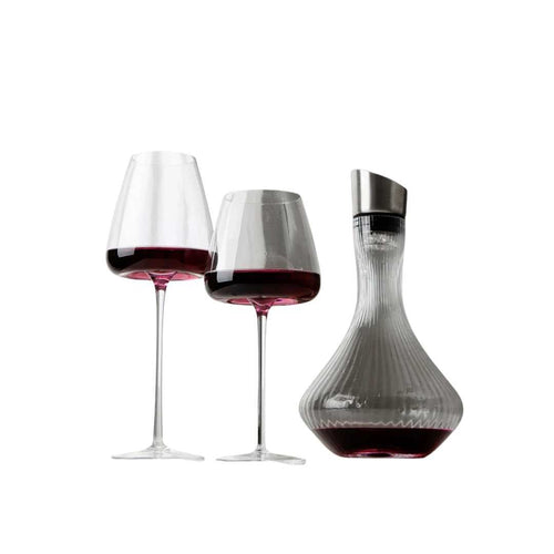 Artisan-Made Crystal Glasses for Wine and Champagne