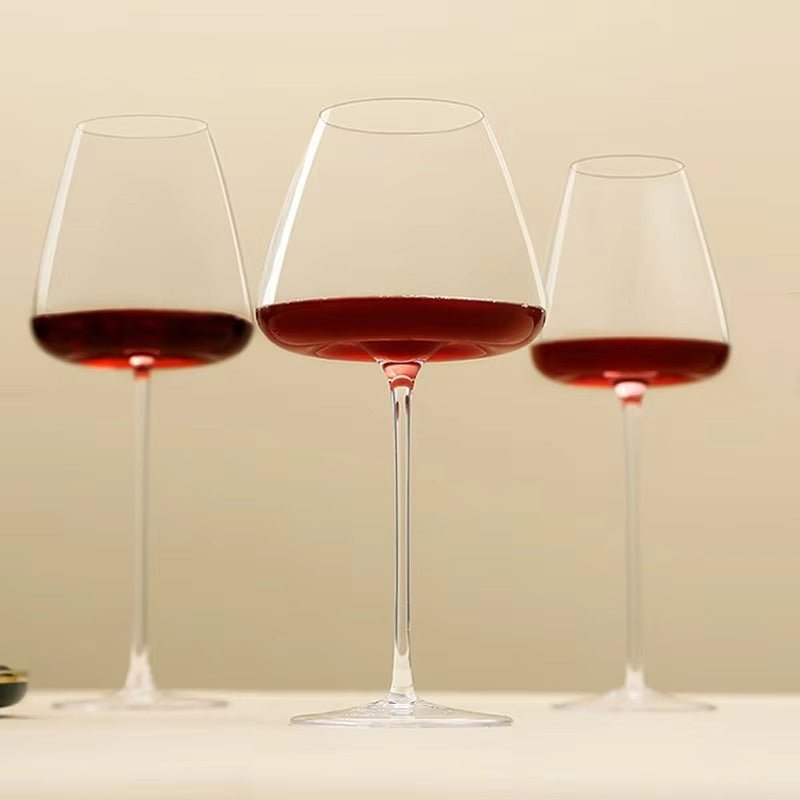 Artisan-Made Crystal Glasses for Wine and Champagne