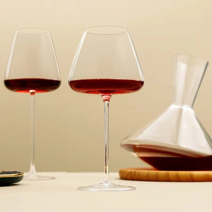 Artisan-Made Crystal Glasses for Wine and Champagne