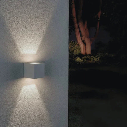 Black Cube LED Wall Light with Adjustable Features