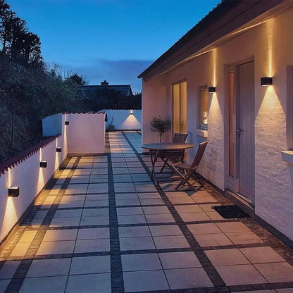Black Cube LED Wall Light with Adjustable Features