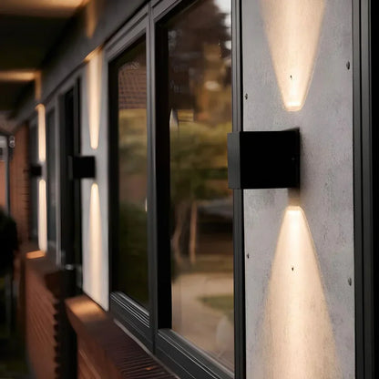 Black Cube LED Wall Light with Adjustable Features