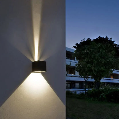 Black Cube LED Wall Light with Adjustable Features