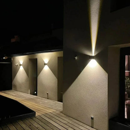 Black Cube LED Wall Light with Adjustable Features