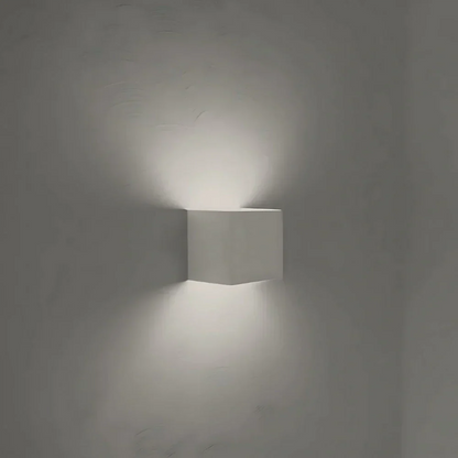 Black Cube LED Wall Light with Adjustable Features