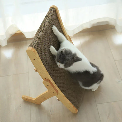 Wooden Cat Bed with Adjustable Design for Comfort