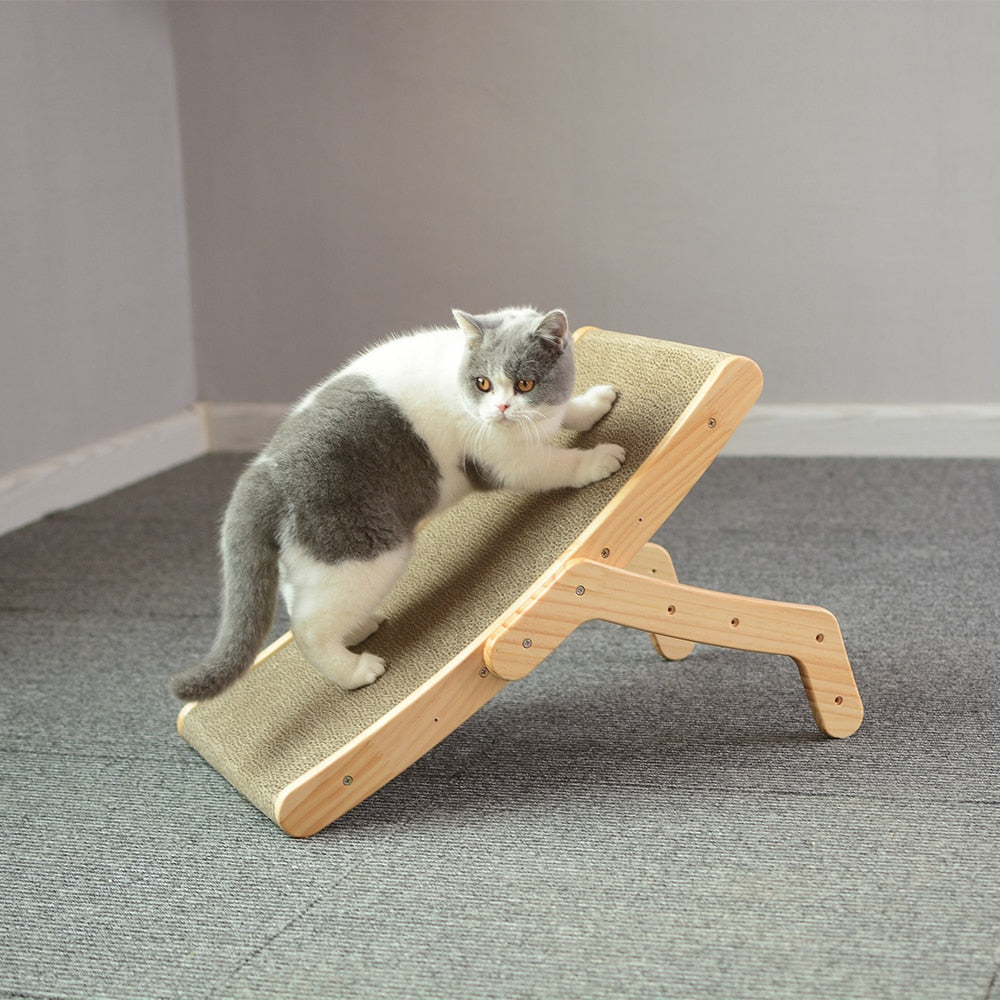 Wooden Cat Bed with Adjustable Design for Comfort