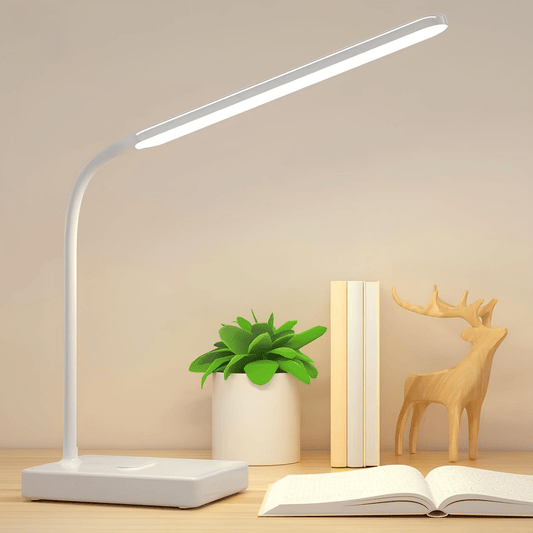 Dimmable Multi-Color Lighting Desk Lamp with Flexible USB Rechargeable Arm