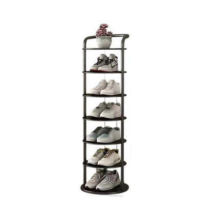 Stylish Vertical Shoe Organizer with Modern Multi-Tier Design