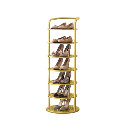 Stylish Vertical Shoe Organizer with Modern Multi-Tier Design