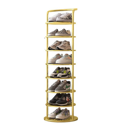 Stylish Vertical Shoe Organizer with Modern Multi-Tier Design