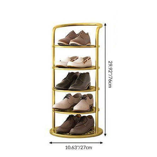 Stylish Vertical Shoe Organizer with Modern Multi-Tier Design