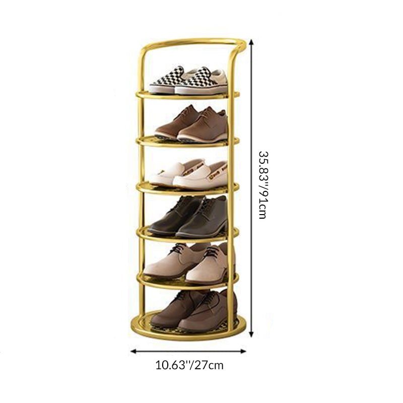 Stylish Vertical Shoe Organizer with Modern Multi-Tier Design