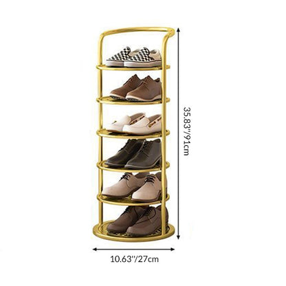 Stylish Vertical Shoe Organizer with Modern Multi-Tier Design