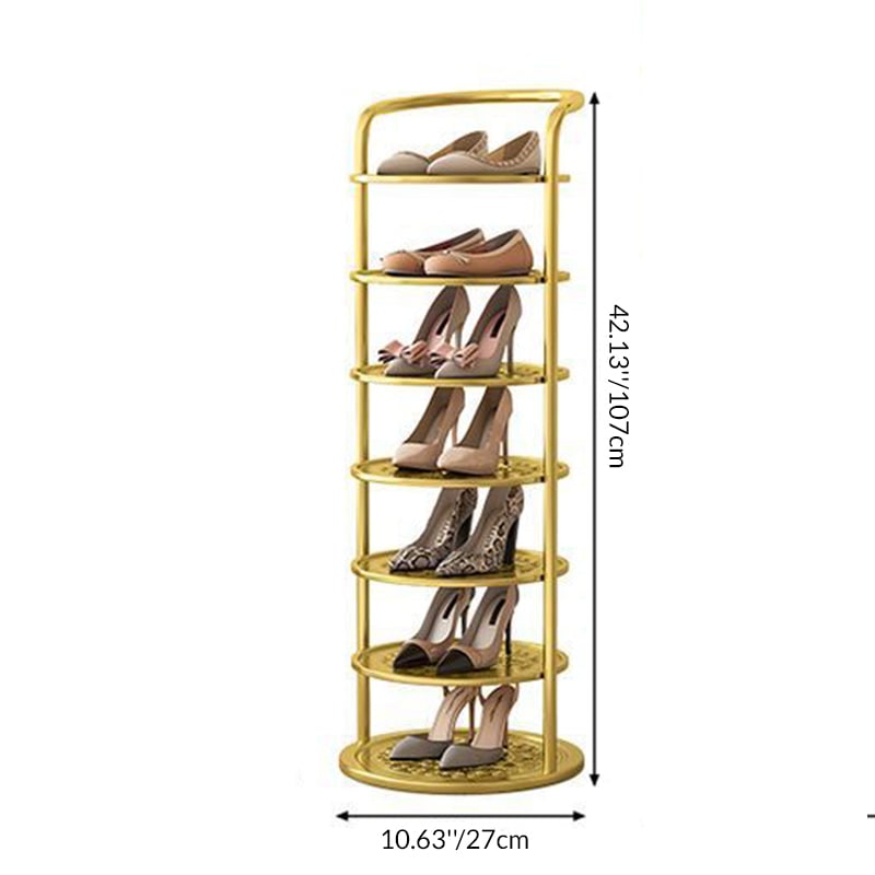 Stylish Vertical Shoe Organizer with Modern Multi-Tier Design