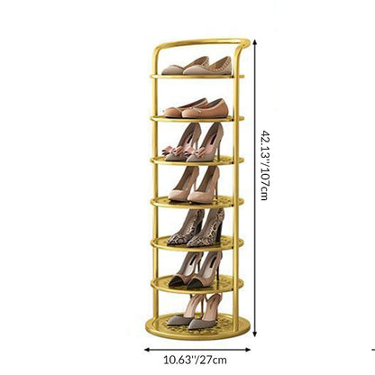 Stylish Vertical Shoe Organizer with Modern Multi-Tier Design