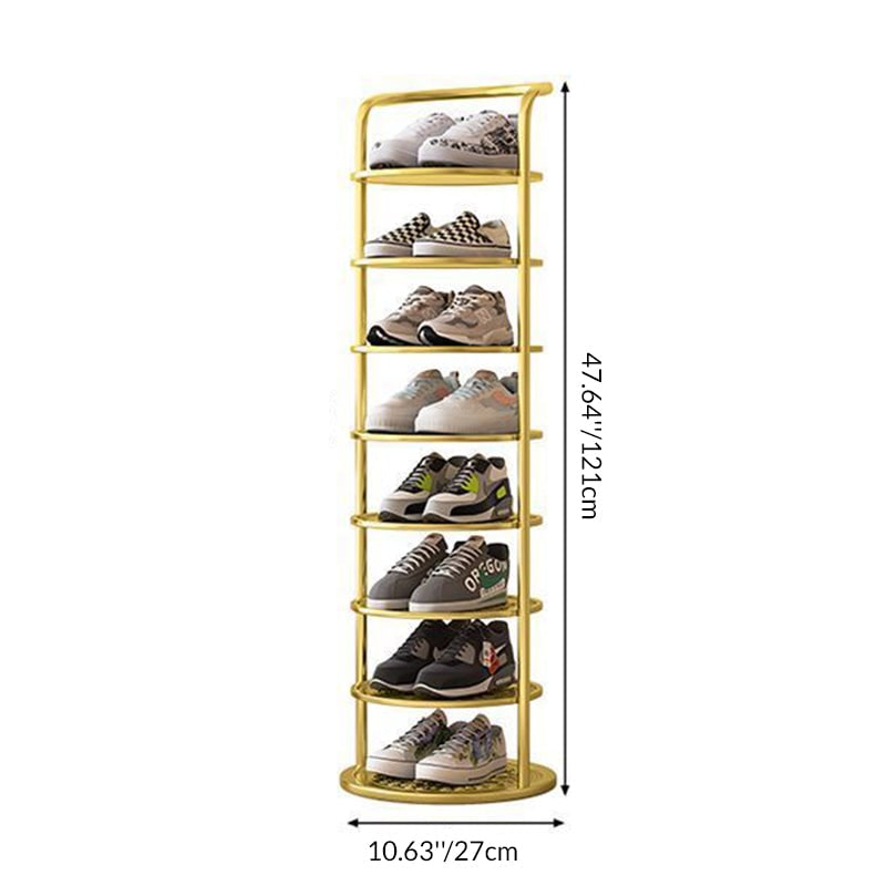 Stylish Vertical Shoe Organizer with Modern Multi-Tier Design
