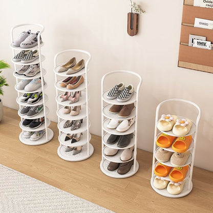 Stylish Vertical Shoe Organizer with Modern Multi-Tier Design