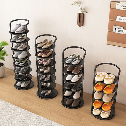 Stylish Vertical Shoe Organizer with Modern Multi-Tier Design