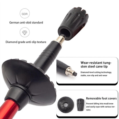 Lightweight Aluminum Hiking Poles – Collapsible Trekking Sticks