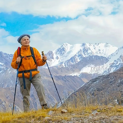 Lightweight Aluminum Hiking Poles – Collapsible Trekking Sticks